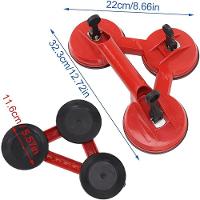 Ventosa Tripla Profissional 110mm Para Vidro Mármore Espelho - 6