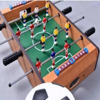 Mini Pebolim Totó Futebol Mesa Compacto Brinquedo Portátil - 9