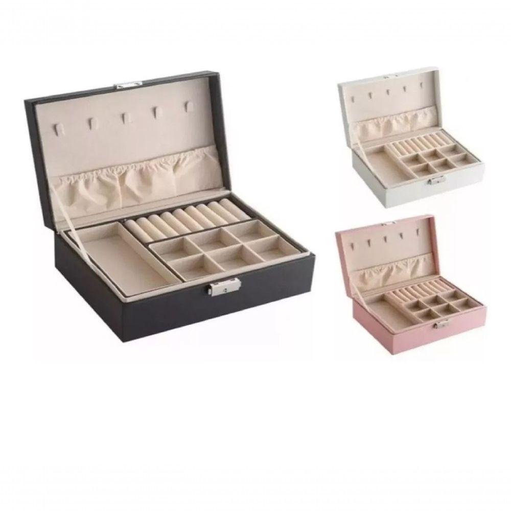 Porta Joia Grande Maleta Feminino Cor:branco - 7