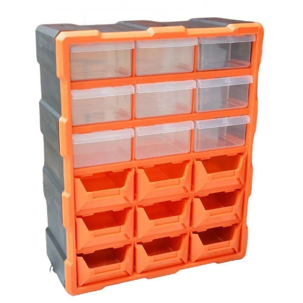 Organizador Plástico Multiuso Gaveteiro 18 Gavetas Divisória - 1
