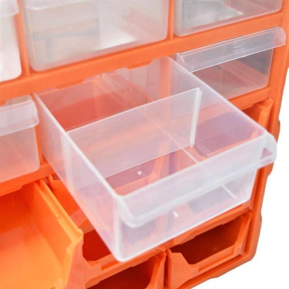 Organizador Plástico Multiuso Gaveteiro 18 Gavetas Divisória - 5