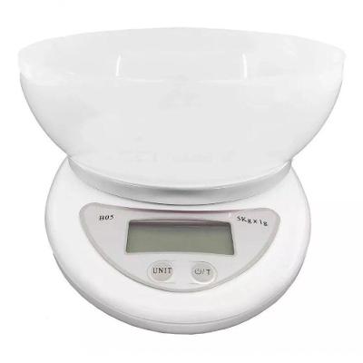 Balanca Digital Cozinha Tara 5kg Precisao Vasilha Alimentos