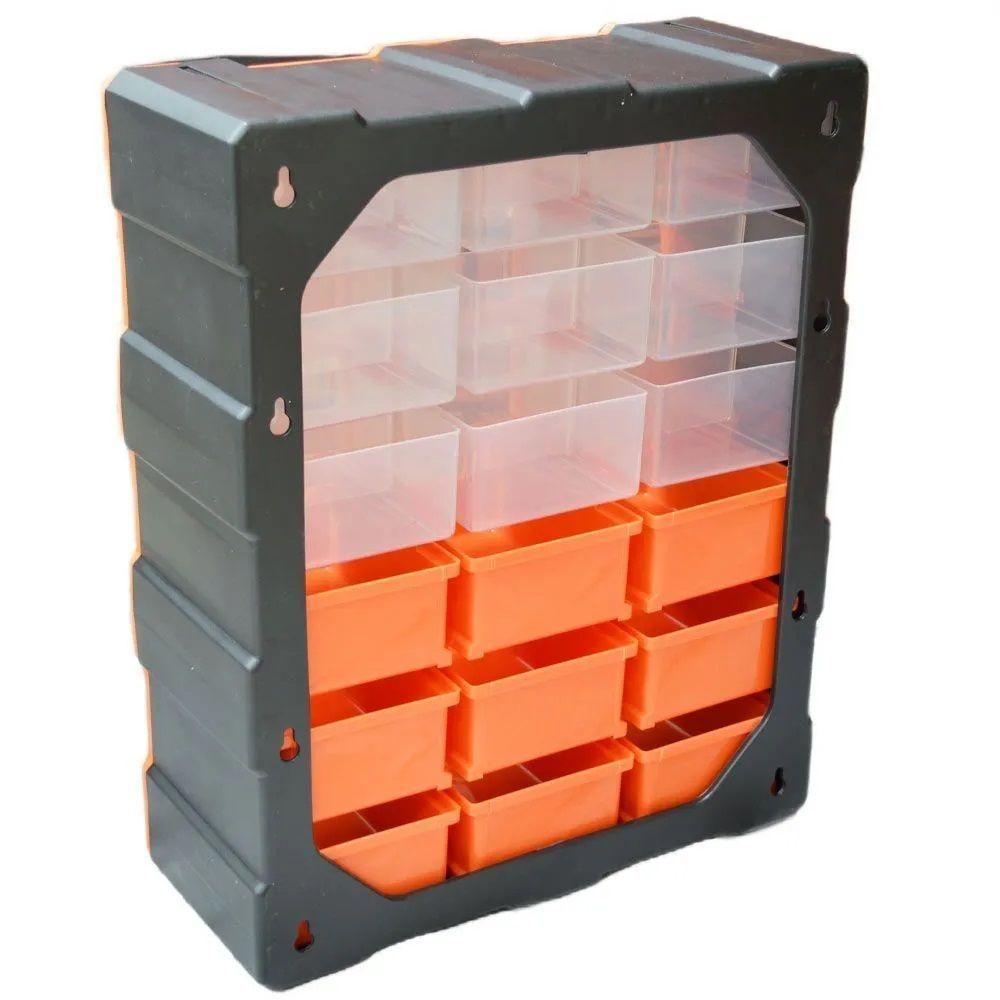 Gaveteiro Plástico 18 Gavetas Multiuso Organização Ferrament - 6