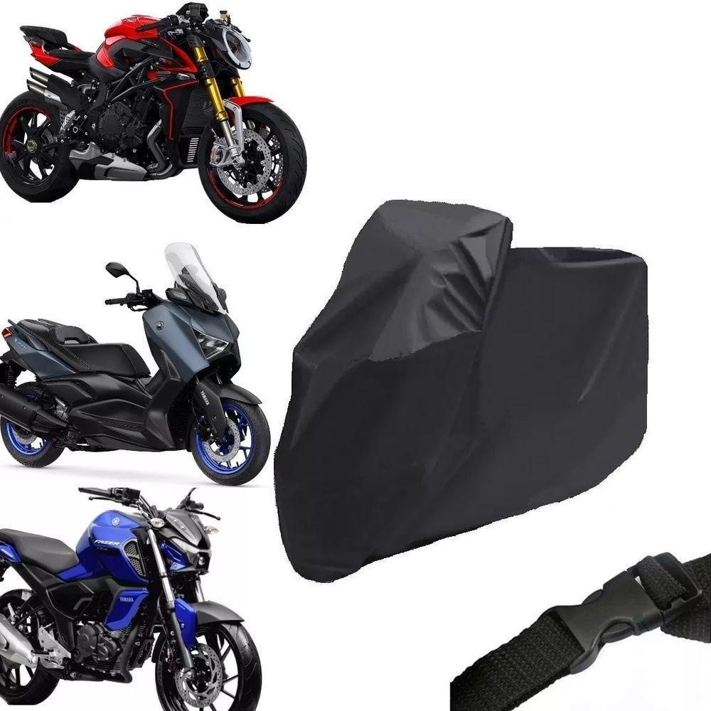 Capa Moto Impermeável P- Cobrir Proteção Chuva Sol Forrada T - 3