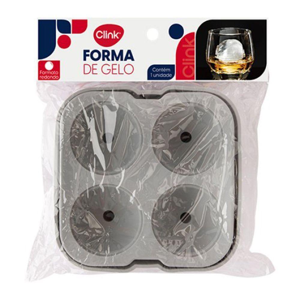 Forma Gelo Esfera Silicone 4 Cavidades Bebidas Refrescantes - 1