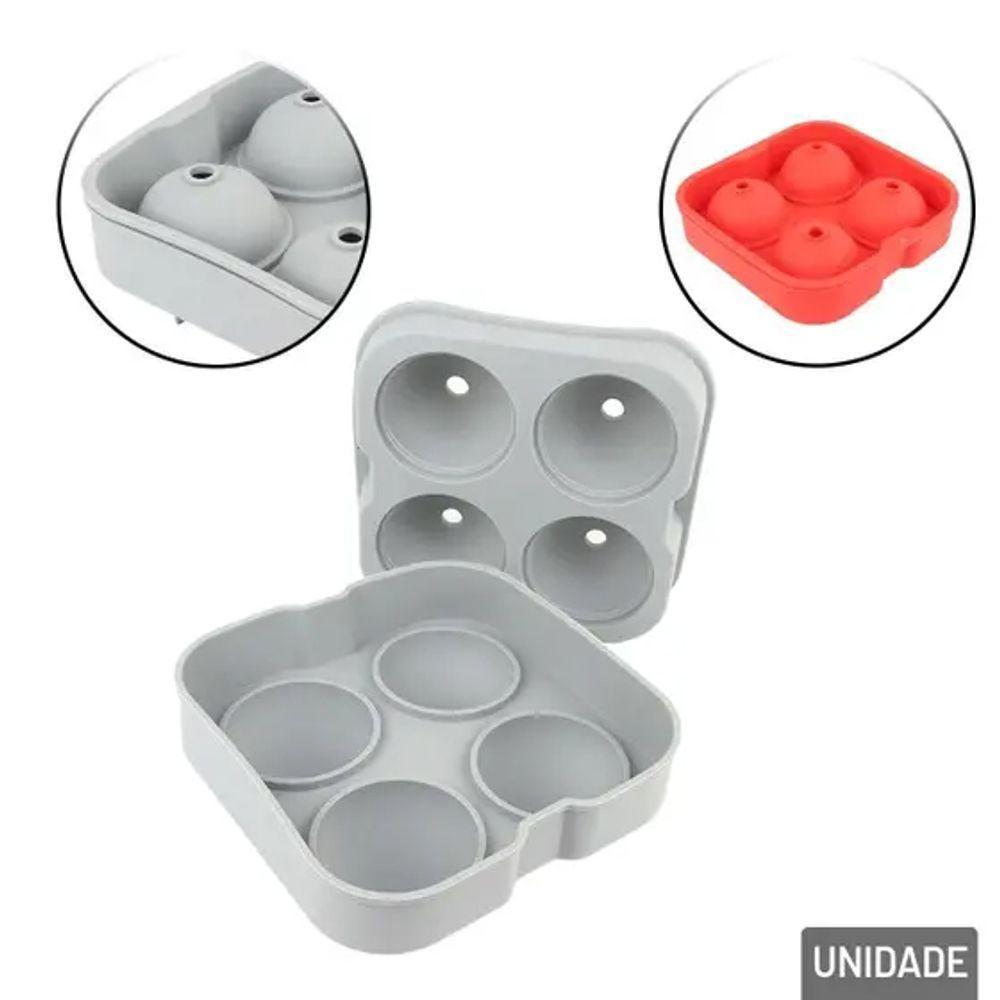 Forma Gelo Esfera Silicone 4 Cavidades Bebidas Refrescantes - 2