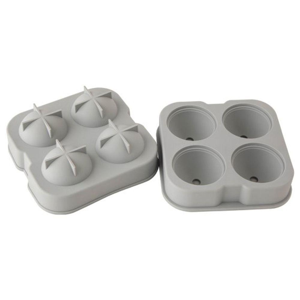 Forma Gelo Esfera Silicone 4 Cavidades Bebidas Refrescantes - 4