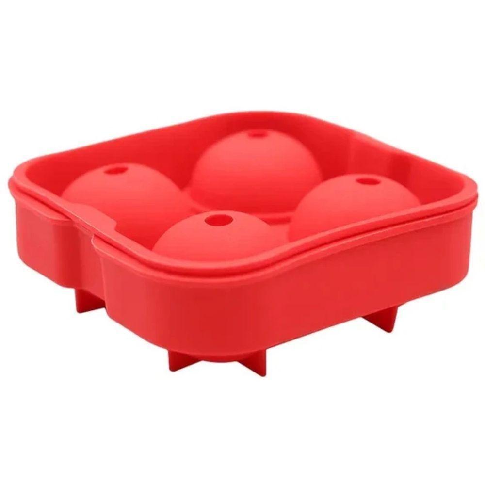 Forma Gelo Esfera Silicone 4 Cavidades Bebidas Refrescantes - 8