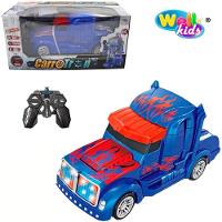 Caminhão Carreta Carro Carrinho Vira Robô Controle Remoto Tr - 1