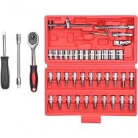 Kit Chave Combinada Profissional 46 Peças Soquetes Catraca A - 2