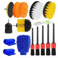 Kit Ferramentas Limpeza 16 Peças Escovas Esponjas Furadeira - 1