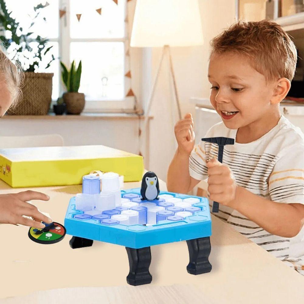 Jogo Infantil Mini Mesa Quebra Gelo Pinguim Numa Fria Brinquedo Divertido Criança - 2