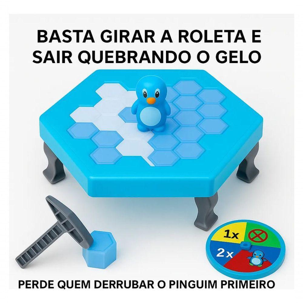 Jogo Infantil Mini Mesa Quebra Gelo Pinguim Numa Fria Brinquedo Divertido Criança - 5
