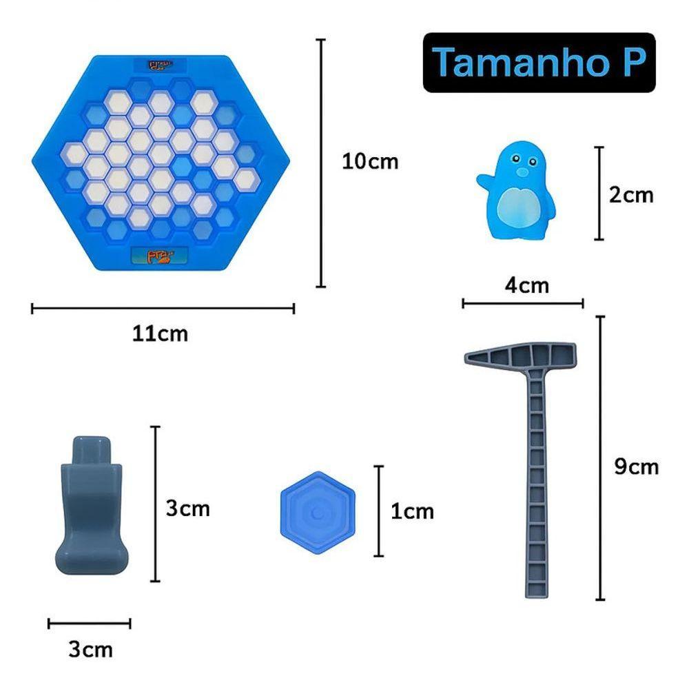 Jogo Infantil Mini Mesa Quebra Gelo Pinguim Numa Fria Brinquedo Divertido Criança - 10