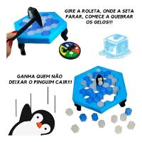 Jogo Infantil Mini Mesa Quebra Gelo Pinguim Numa Fria Brinquedo Divertido Criança