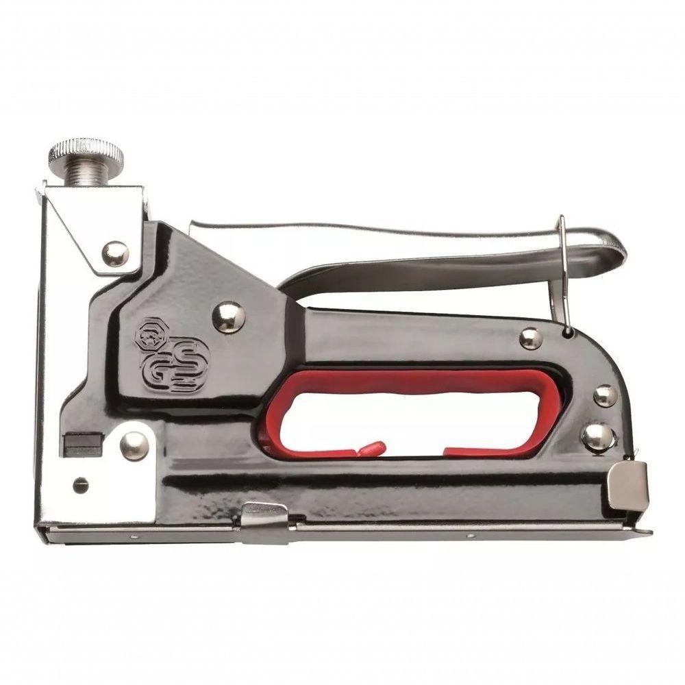 Grampeador Tapeceiro Manual Profissional Uso Fácil Grampos K - 6