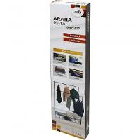 Arara Dupla Desmontável Multiuso Cabideiro Sapateira Reguláv - 7