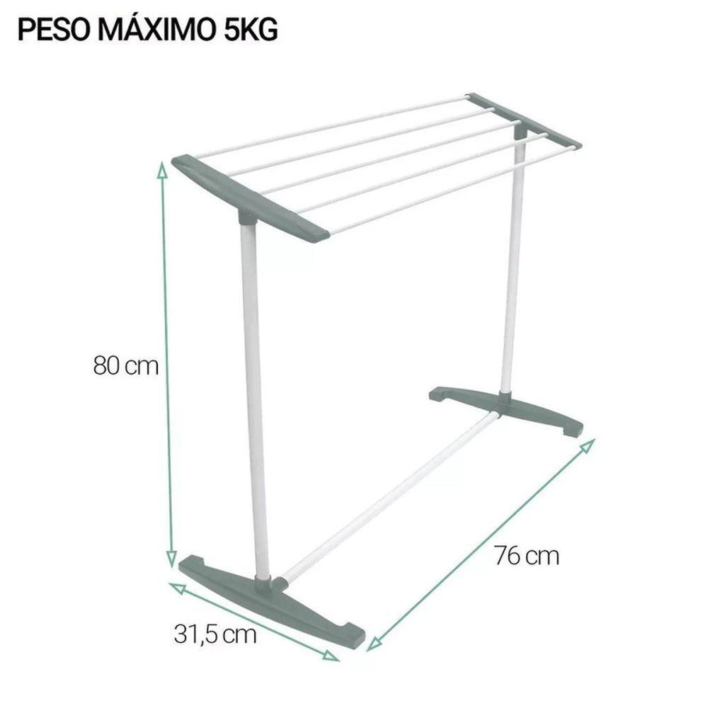 Varal De Chão Multiuso Casita Com 5 Varetas Para 5kg Compact - 5