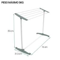 Varal De Chão Multiuso Casita Com 5 Varetas Para 5kg Compact - 5