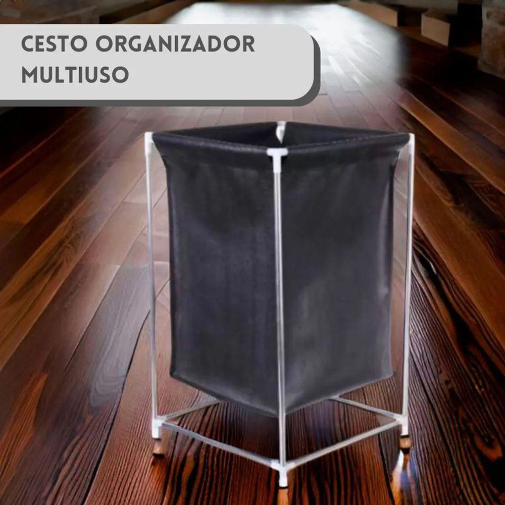 Cesto Multiuso Banheiro E Lavanderia Organizador Roupa Suja - 8
