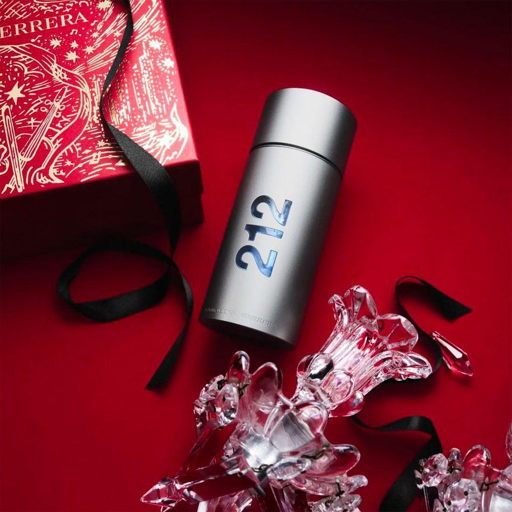 Kit Carolina Herrera 212 Men Masculino - Eau De Toilette 100ml + 10ml + Loção Pós-barba 100ml - 3