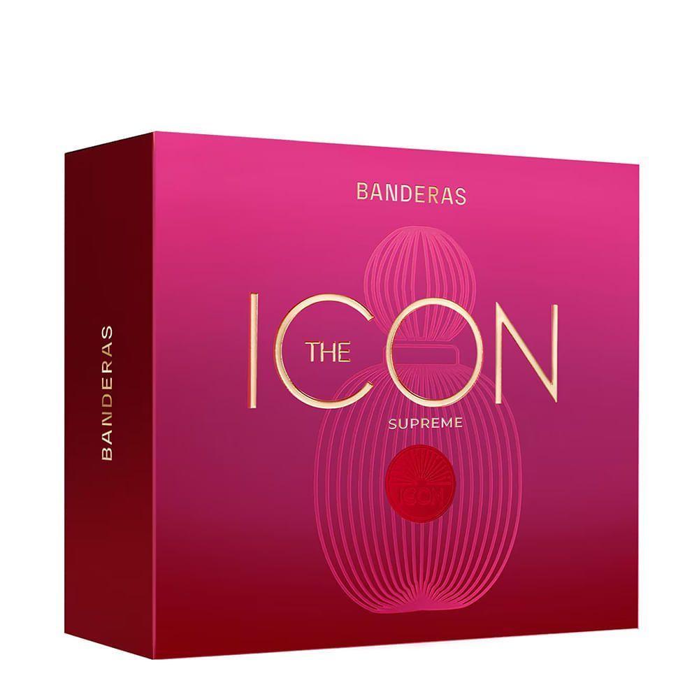 Kit Banderas The Icon Woman Supreme Edp 100ml + Deo 150ml - 3