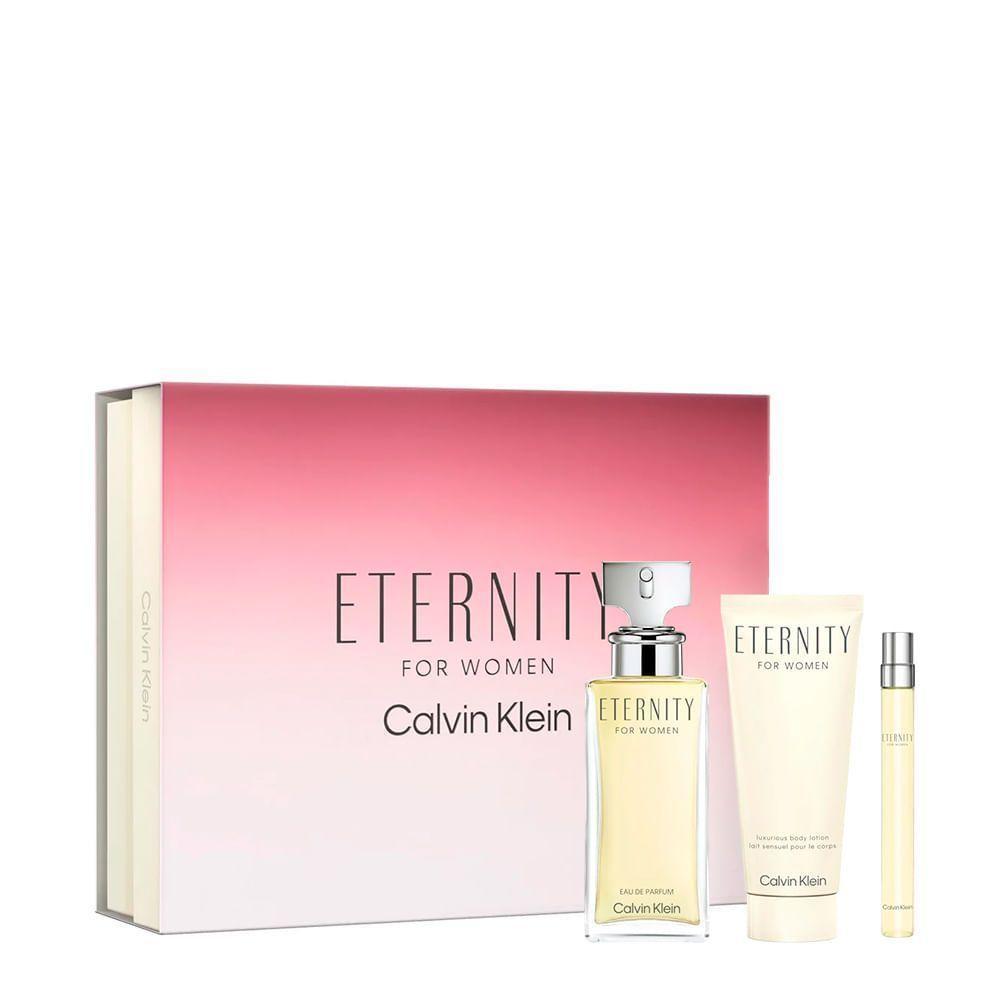 Kit Calvin Klein Eternity Feminino - Edp 100ml + 10ml + Bl 100ml - 1
