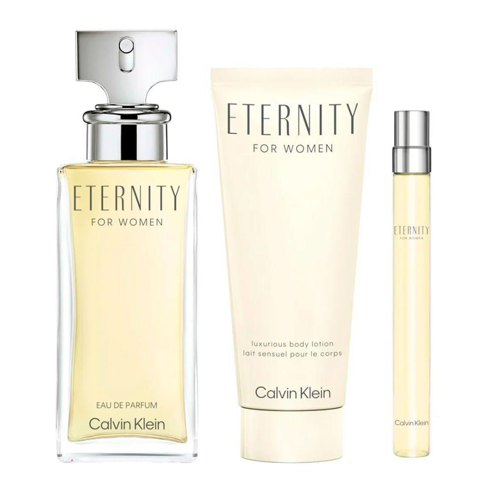 Kit Calvin Klein Eternity Feminino - Edp 100ml + 10ml + Bl 100ml - 2