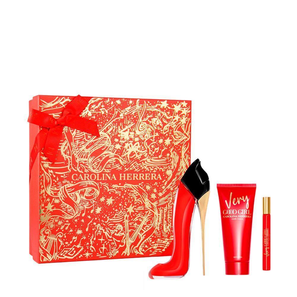 Kit Carolina Herrera Very Good Girl Feminino - Eau De Parfum 80ml + 10ml + Body Lotion 100ml - 1