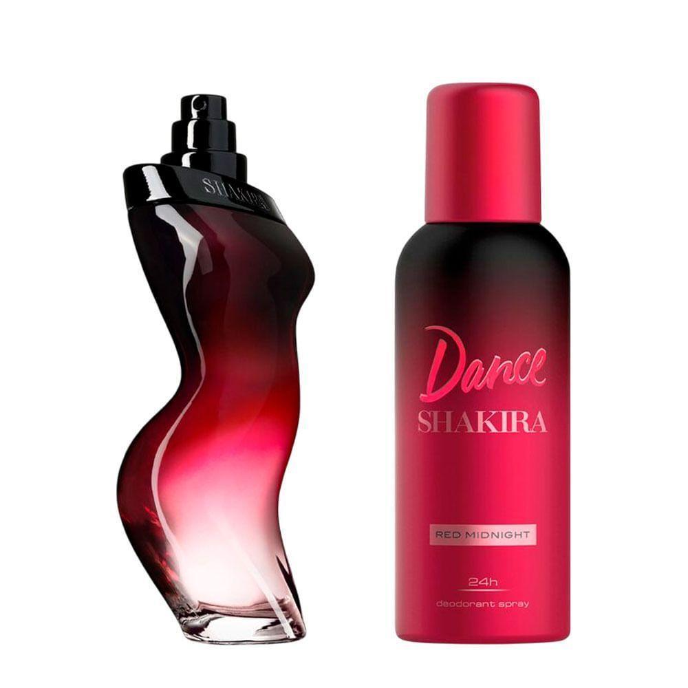 Kit Shakira Dance Red Midnight Feminino - Eau De Toilette 80ml + Desodorante 150ml - 2