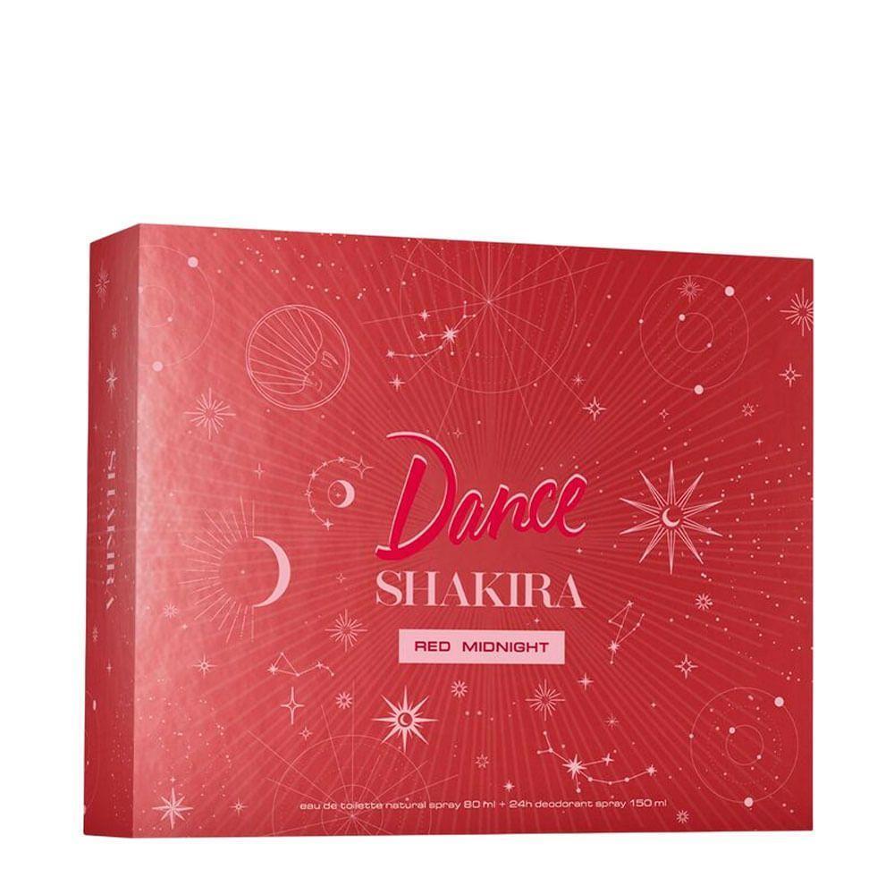 Kit Shakira Dance Red Midnight Feminino - Eau De Toilette 80ml + Desodorante 150ml - 3