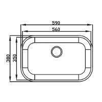 Cuba Em Aço Inox Ghelplus N2 Premium 56x35cm - 2