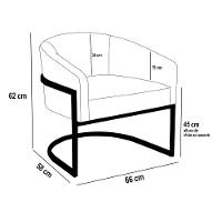 Poltrona Sala Decorativa Industrial Dourada Kit 2 Arielle Suede Cor Marrom Rato