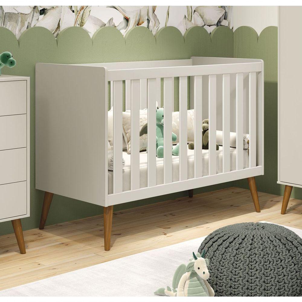 Berço Americano Retrô Isis Areia Fosco - Moveisaqui - 2