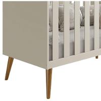Berço Americano Retrô Isis Areia Fosco - Moveisaqui - 3