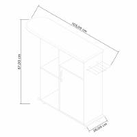 Tábua De Passar Pluméria Branco - Moveisaqui - 6