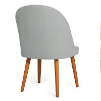 Kit 06 Cadeiras Poltrona De Jantar Luna Suede Pés Palito Castanho - Pallazio Cor Cinza - 6