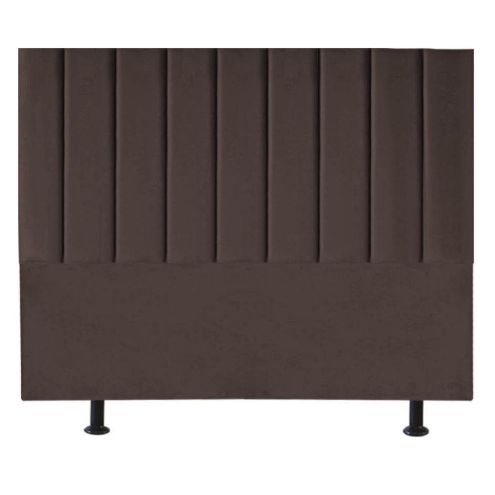 Cabeceira De Cama Queen Box 160 Cm Karla Carla Corino Cor:marrom - 7