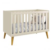 Berço Americano Théo New Areia Fosco Com Madeira - Reller - 1