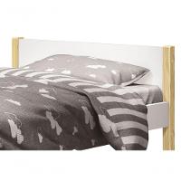 Cama Babá Solteiro Simba Branco Fosco Com Natural - Reller