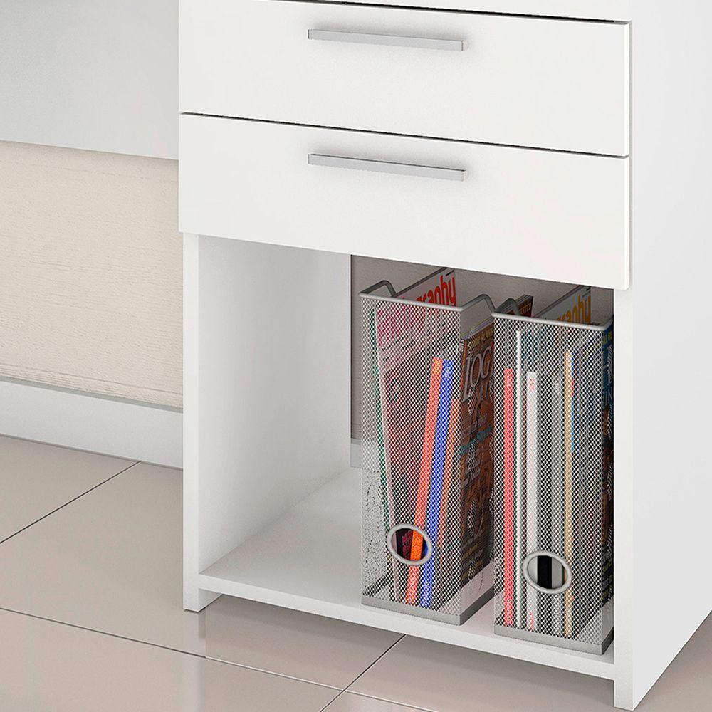 Mesa Para Computador Office Branco - Notavel - 4