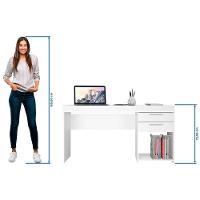 Mesa Para Computador Office Branco - Notavel - 5