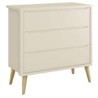 Jogo De Quarto Para Bebê Completo 2 Portas Théo New Areia Fosco Com Natural - Reller