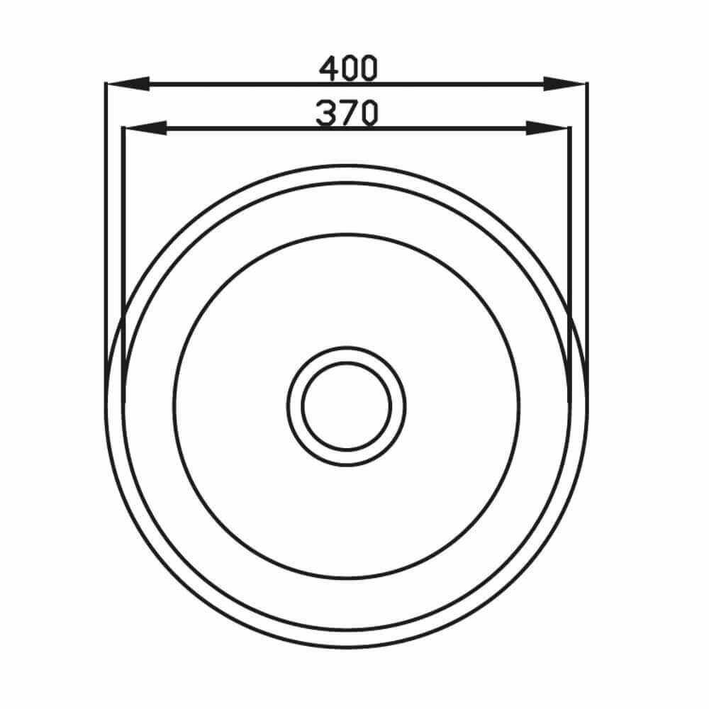 Cuba Em Aço Inox Redonda 37 Cm Sem Válvula Premium Ghelplus - 2