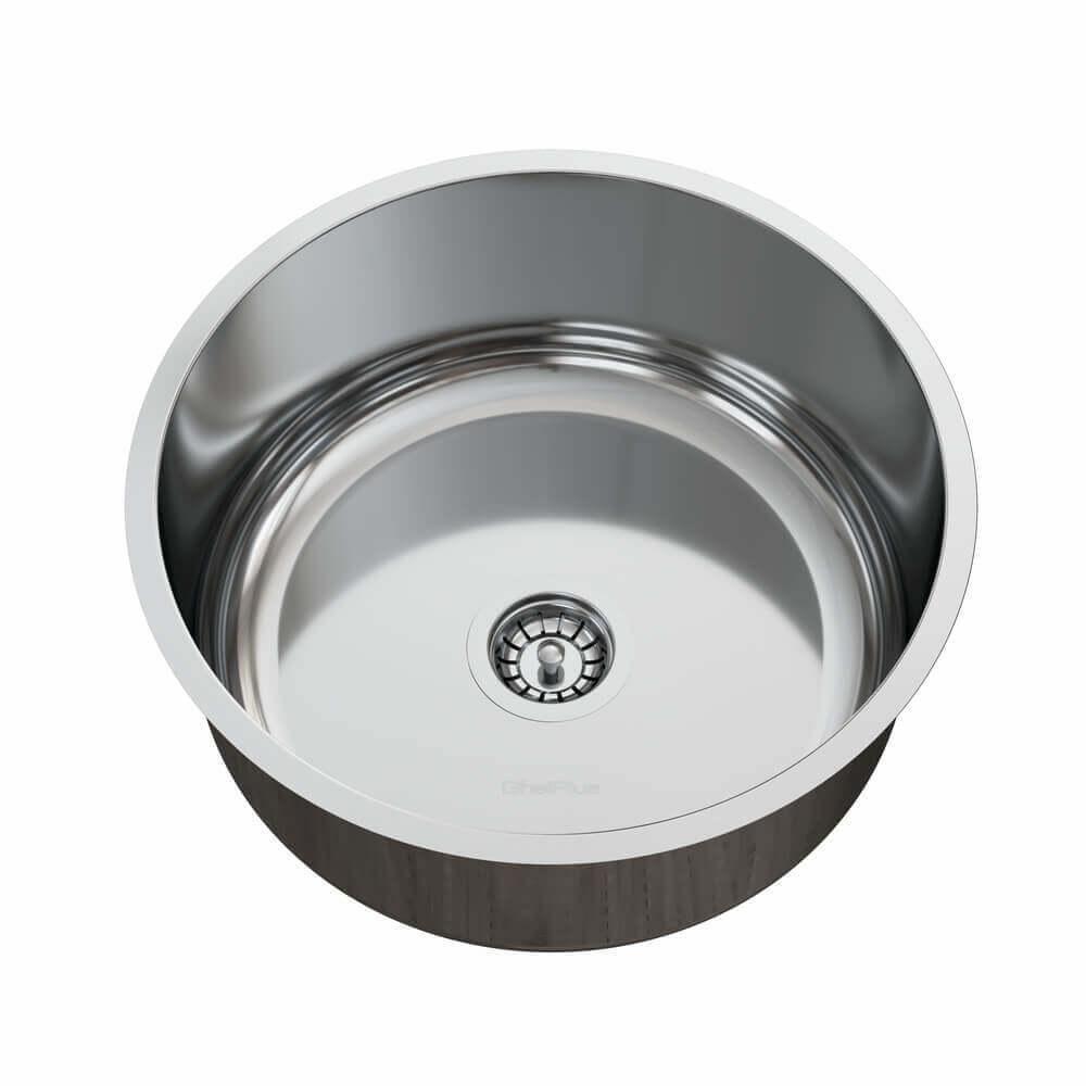 Cuba Em Aço Inox Ghelplus Redonda Sem Válvula Premium 37cm - 1