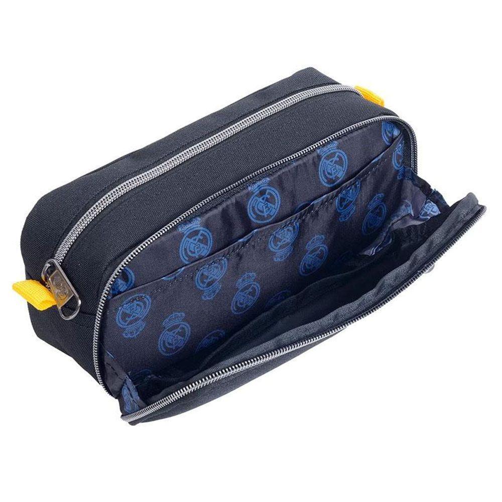 Estojo Escolar Infantil Duplo Real Madrid 14378 Preto - Xeryus - 3