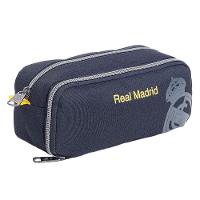 Estojo Escolar Infantil Duplo Real Madrid 14378 Preto - Xeryus - 1