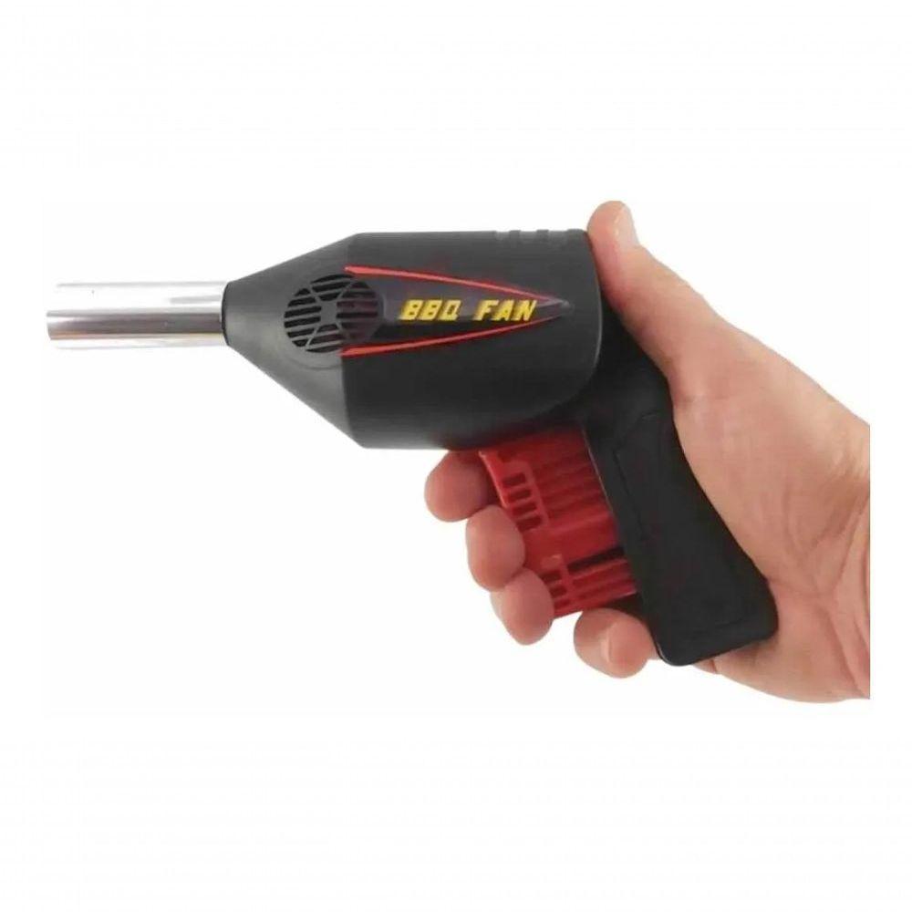Soprador Acendedor Churrasqueira Faça Brasa Forte Rápido - 3