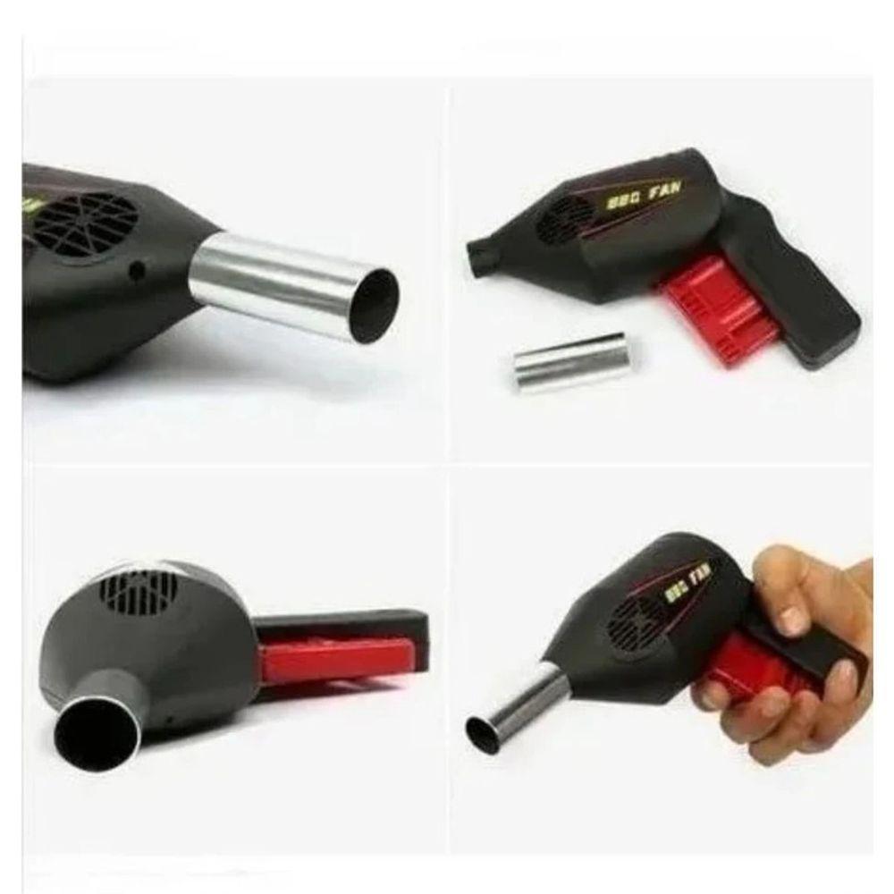 Soprador Acendedor Churrasqueira Faça Brasa Forte Rápido - 4