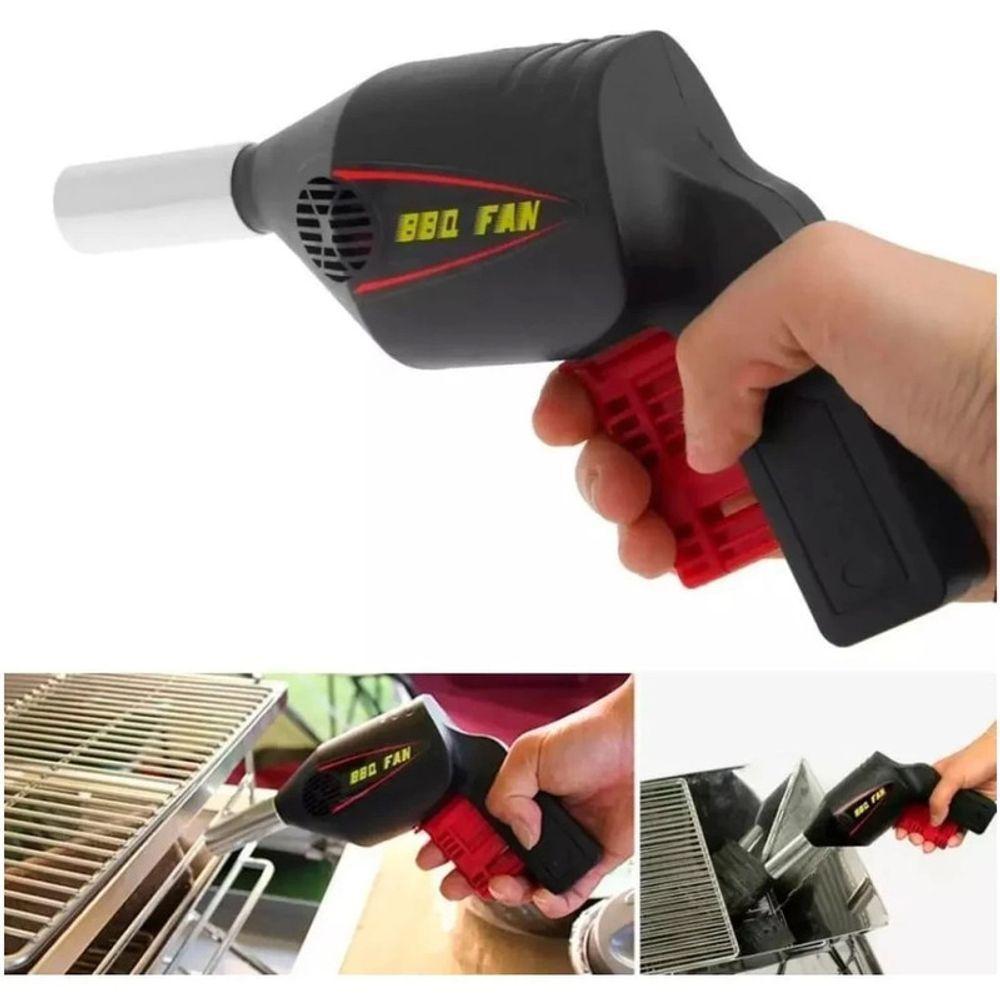 Soprador Acendedor Churrasqueira Faça Brasa Forte Rápido - 8
